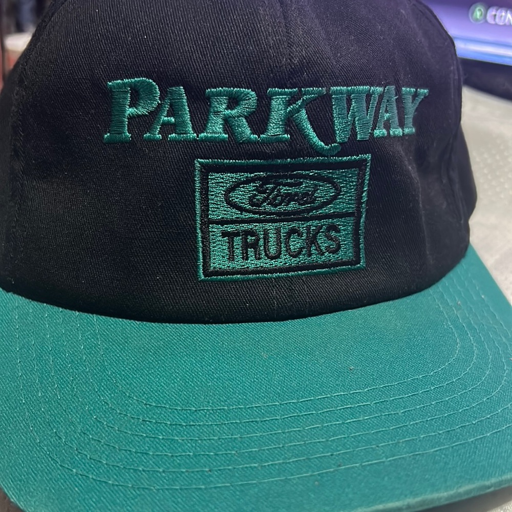 Vintage Parkway Ford Snap Back Hat Ford Trucks Cap Retro Dealership Waterloo